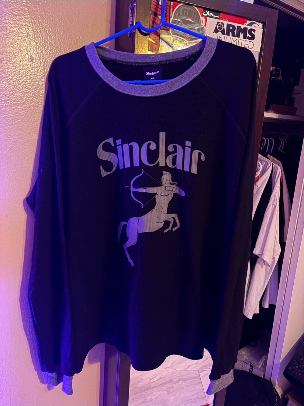 Sinclair Men's Graphic Logo Thermal Black/Gray - XXL